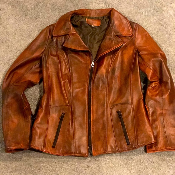 Curge | Jackets & Coats | Made In Florence Italy Orange And Brown